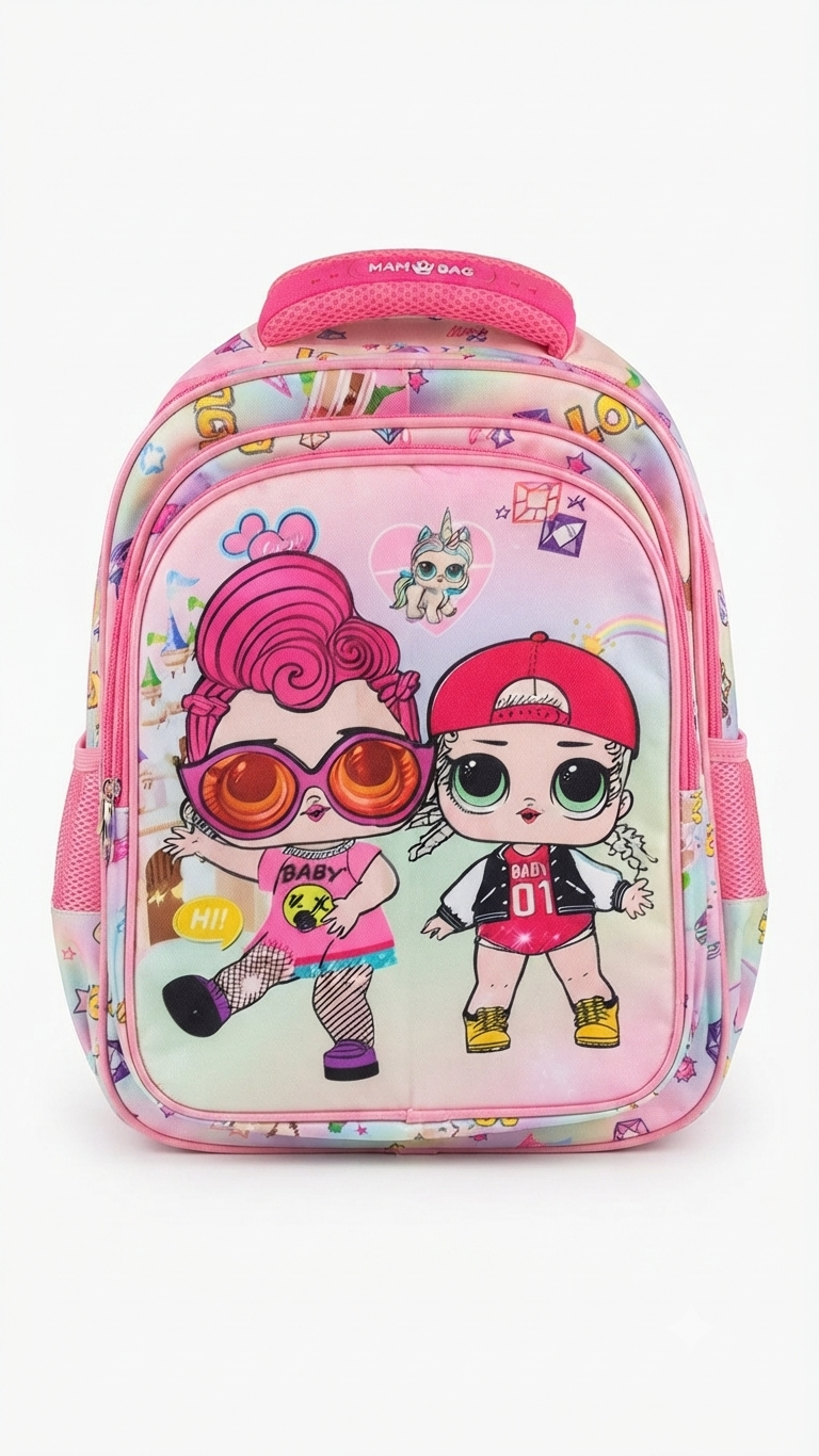 School Backpack 3 Face Designs