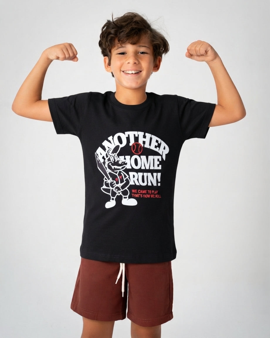 Boys Printed Half Sleeves T-shirt
