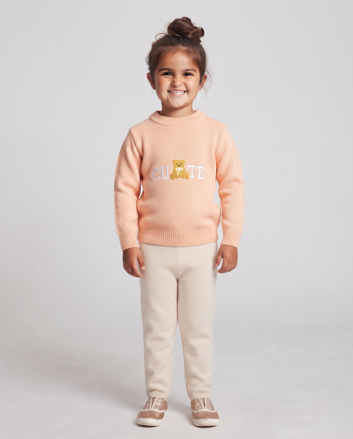 Girls Round Neck Pullover