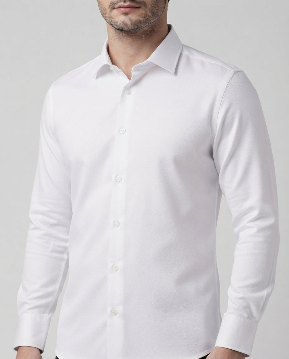 MEN PLAIN CLASSIC SHIRT SLIM FIT