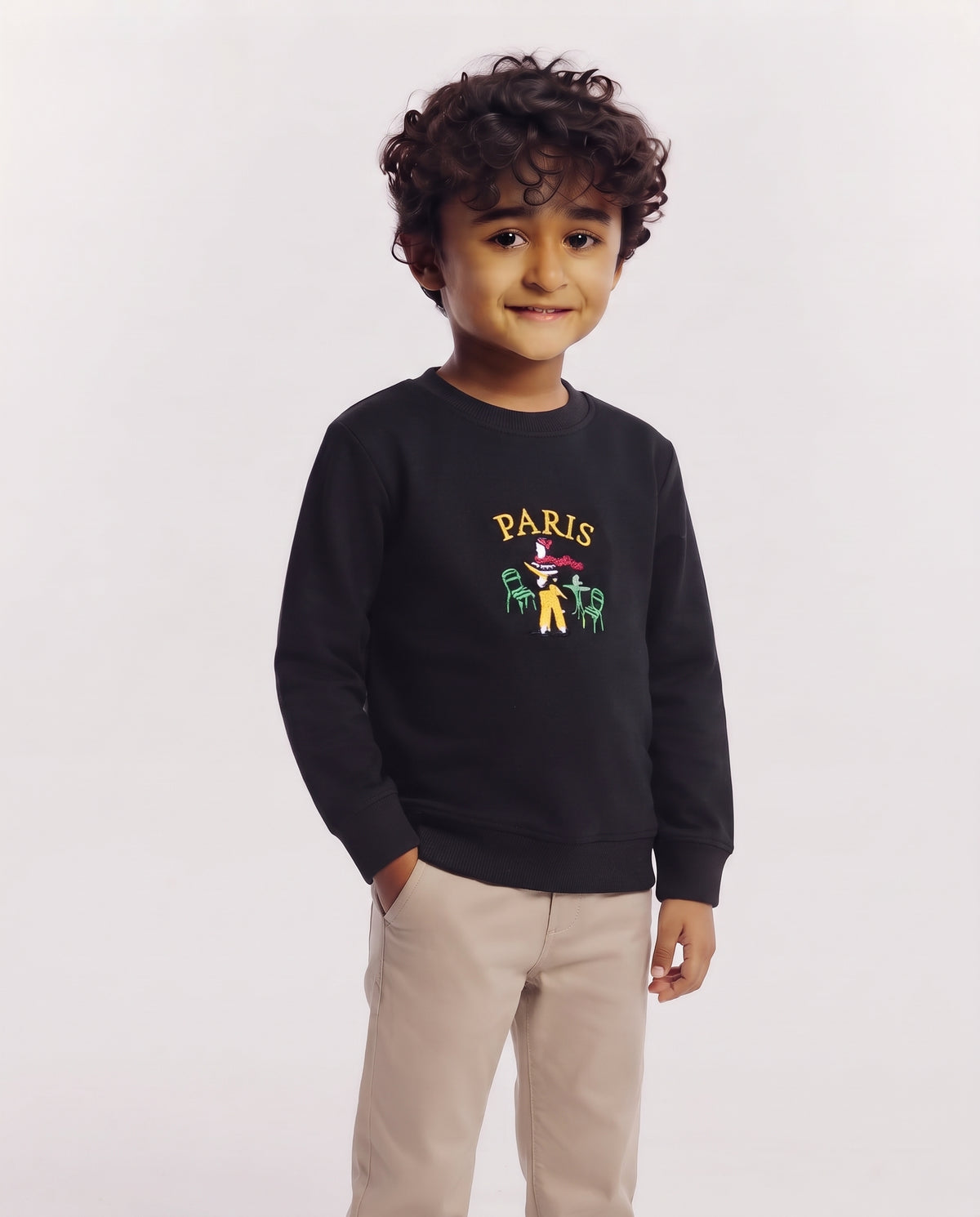 Boys Long Sleeves Embroided T-Shirt