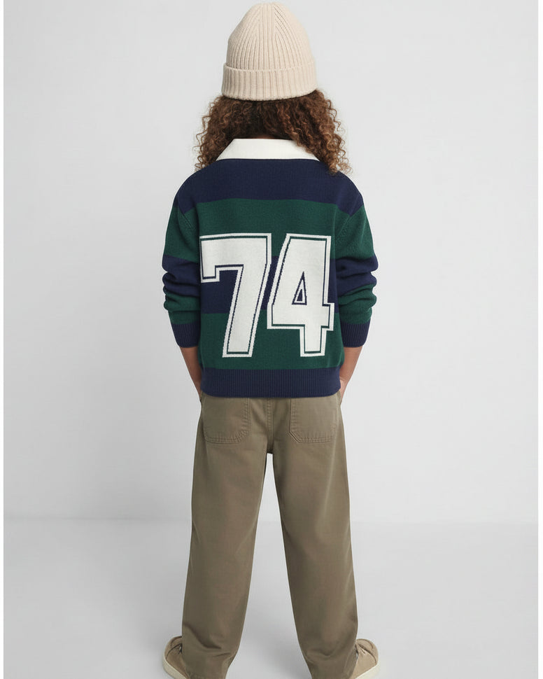 Boys Jaqured Pullover