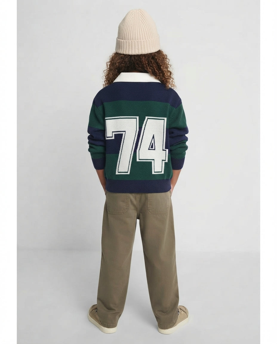 Boys Jaqured Pullover