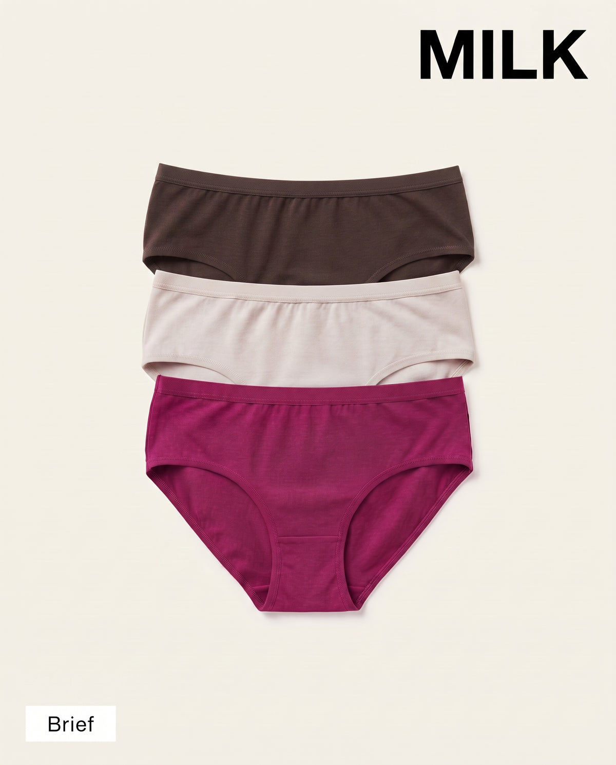 Women Underwear Basic Brief 3pcs