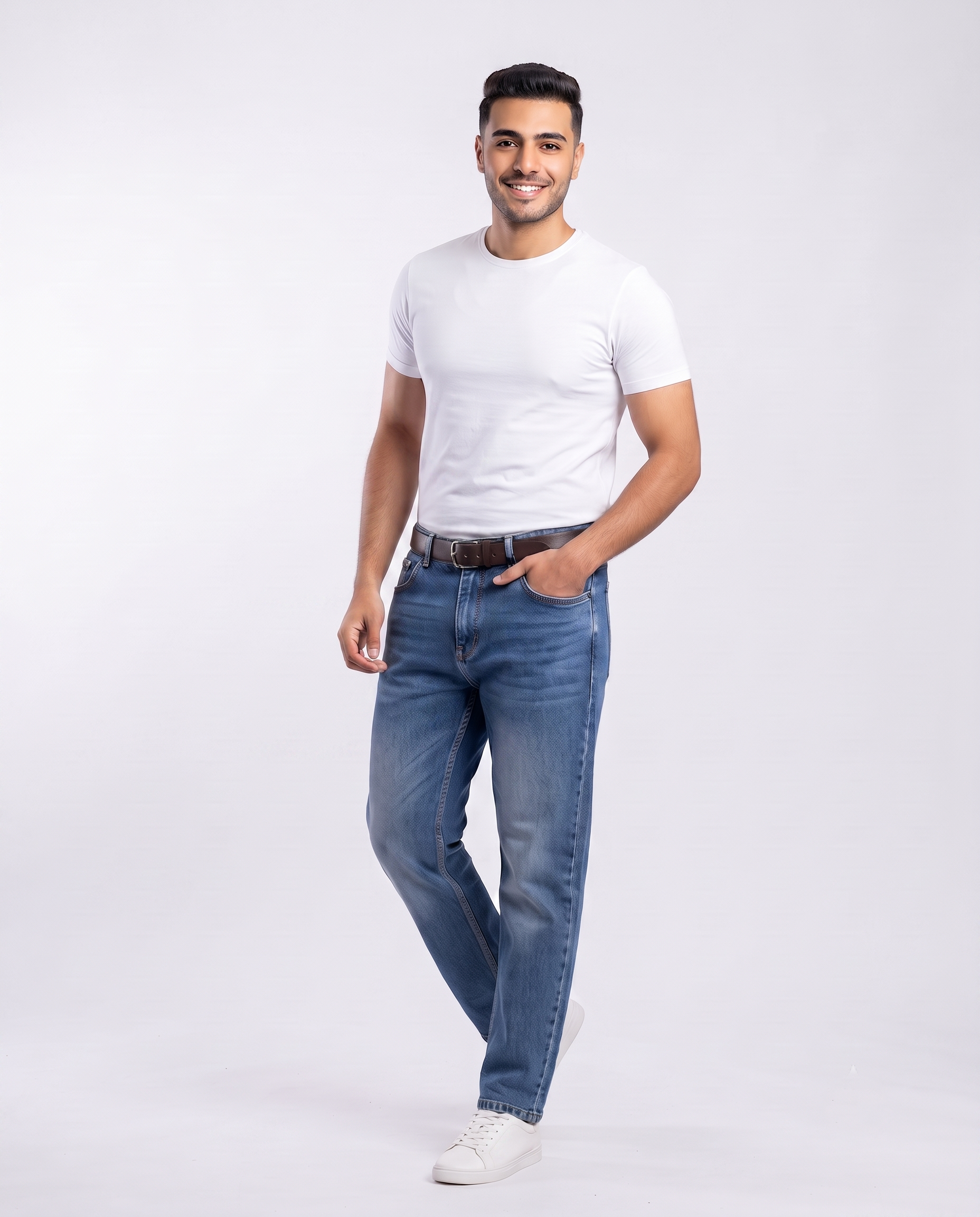 Men Jeans Pant Baggy Fit W/5 Pocket