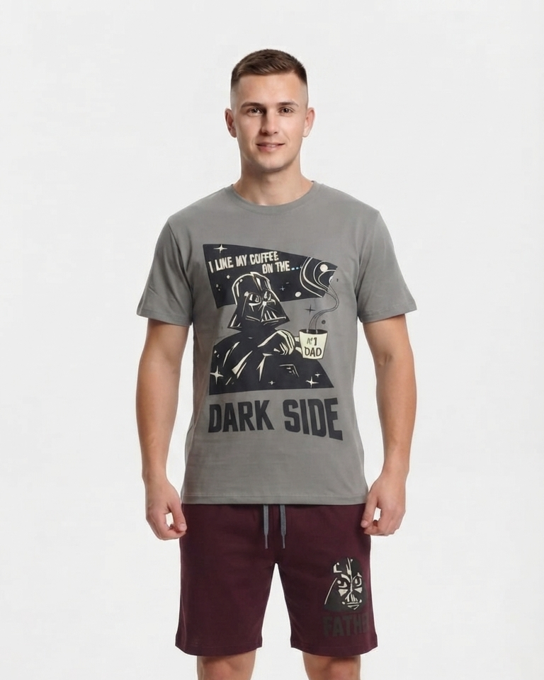 Men Printed Half Sleeves Top & Short Pyjama