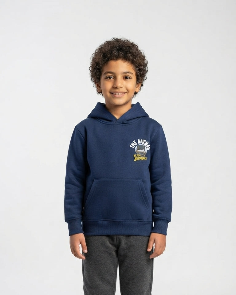 Boys Hodded Printed Batman Sweatshirt