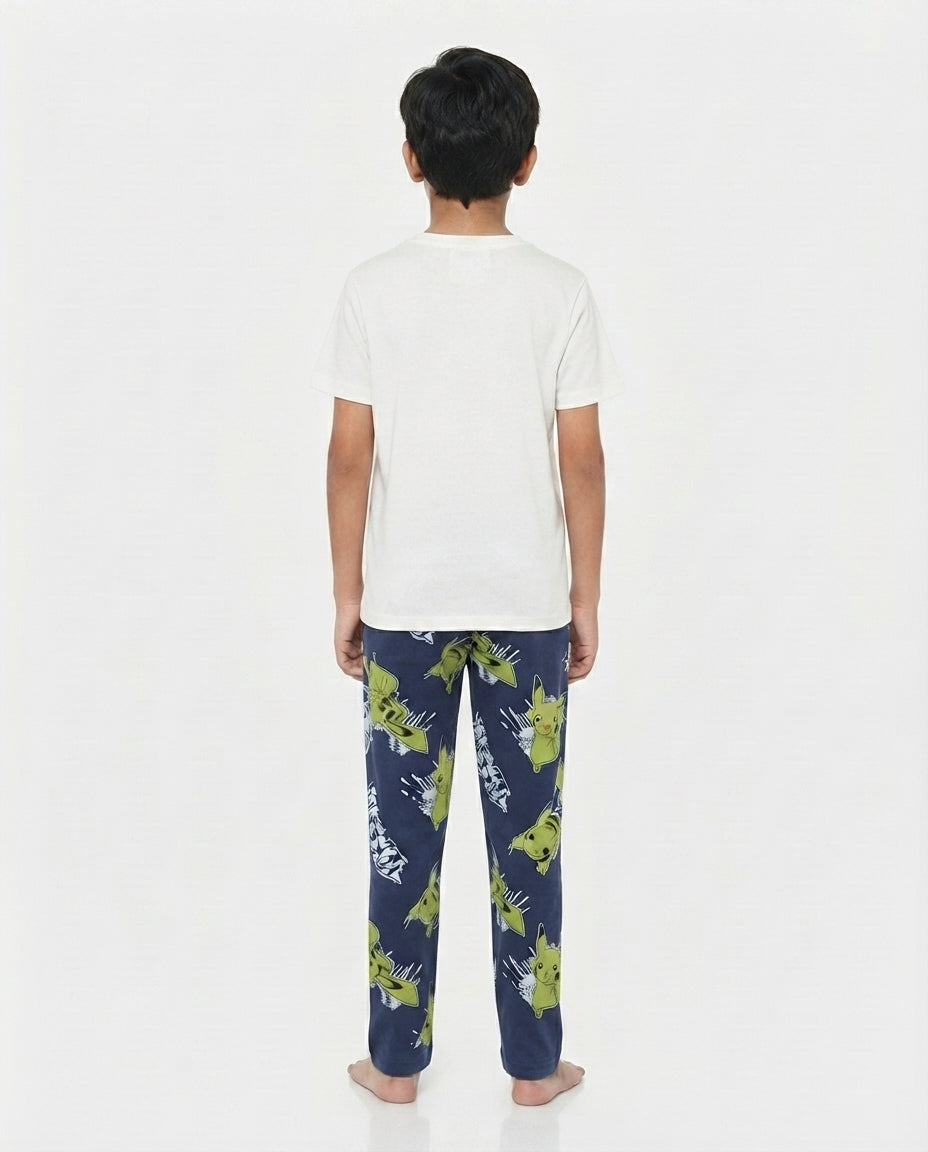 Boys Printed Half Sleeves Pyjama W/Pant
