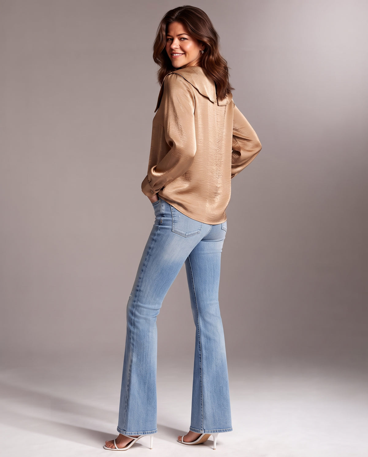 Women  Satin Casual Blouse