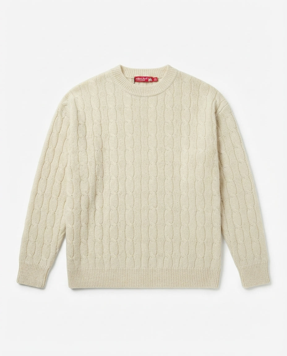Women Stripped Mohair Pullover