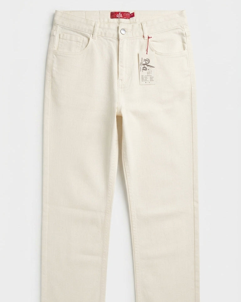 Women Gaberdine Pant Wide Leg
