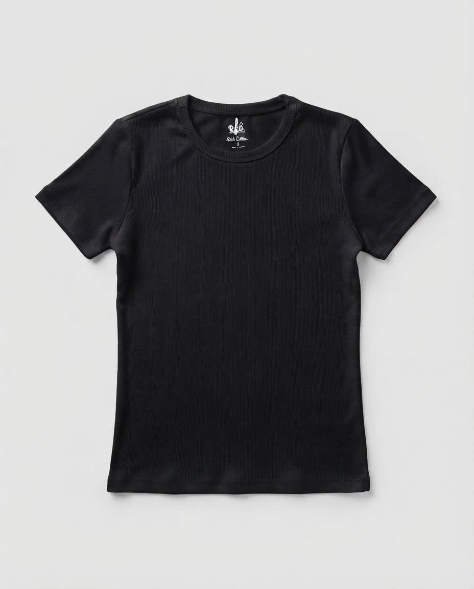 Women Plain Basic Half Sleeves T-shirt