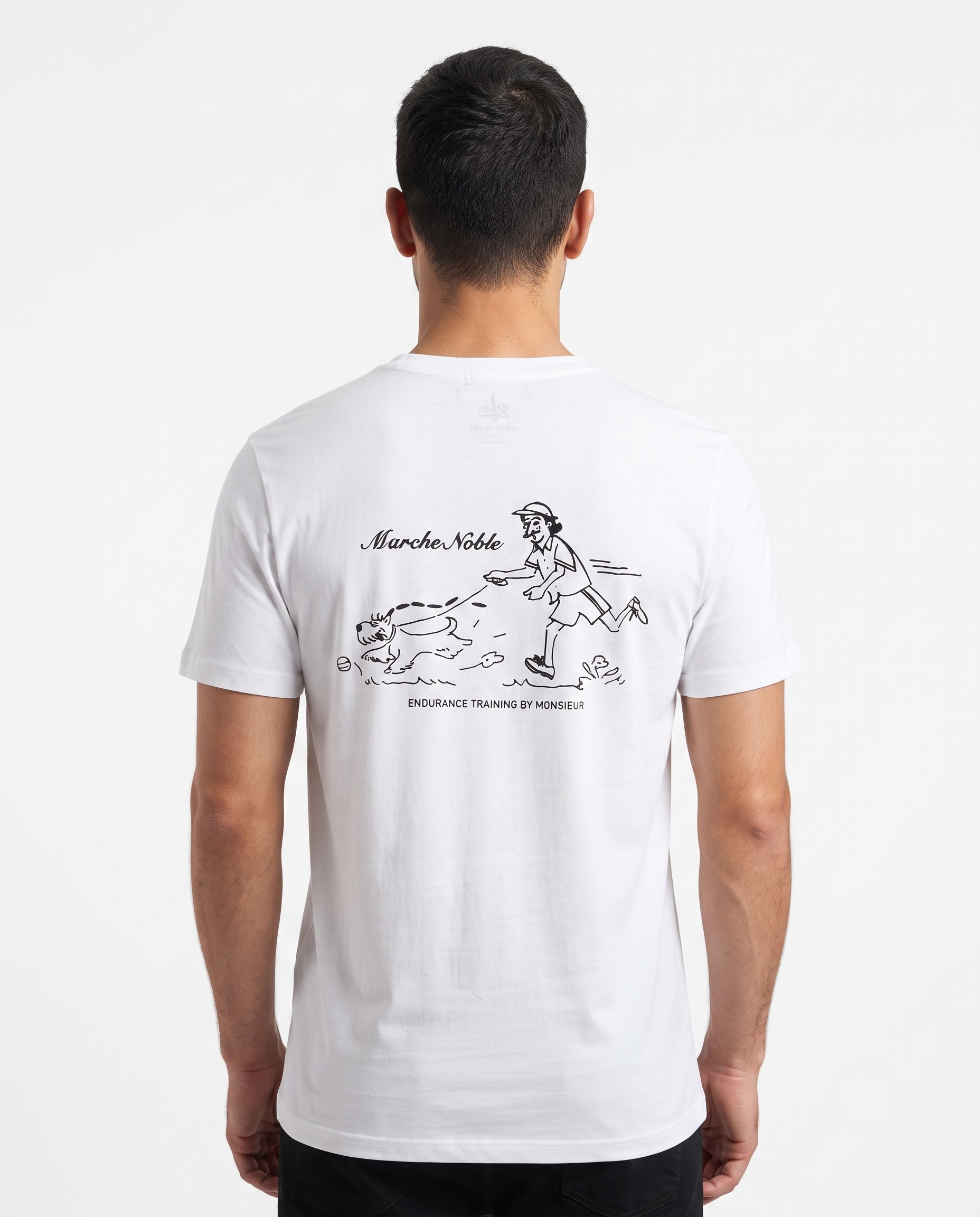 Men Printed Marche Nobel Half Sleeves T-shirt