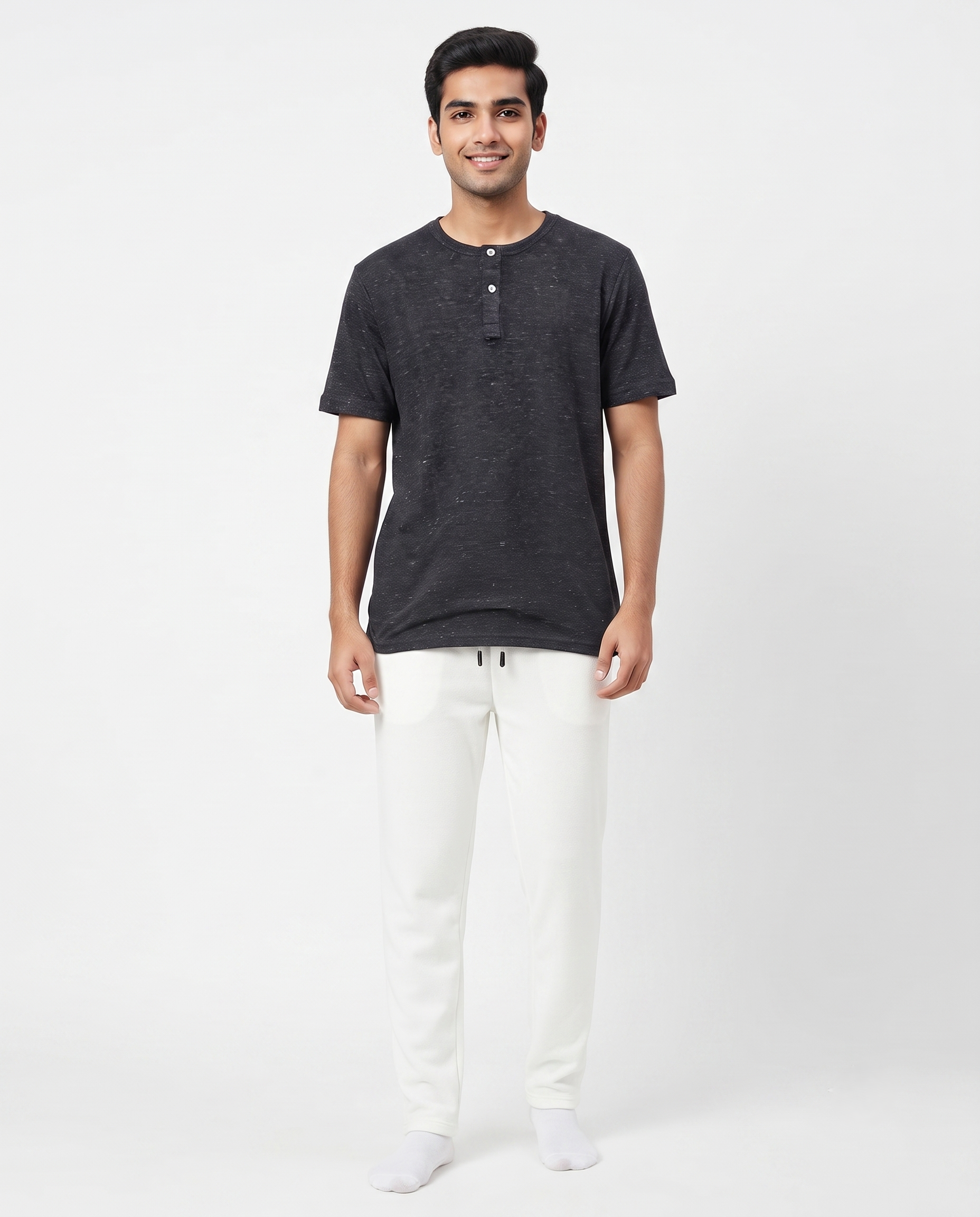 Men Half Sleeves Pyjama W/pant