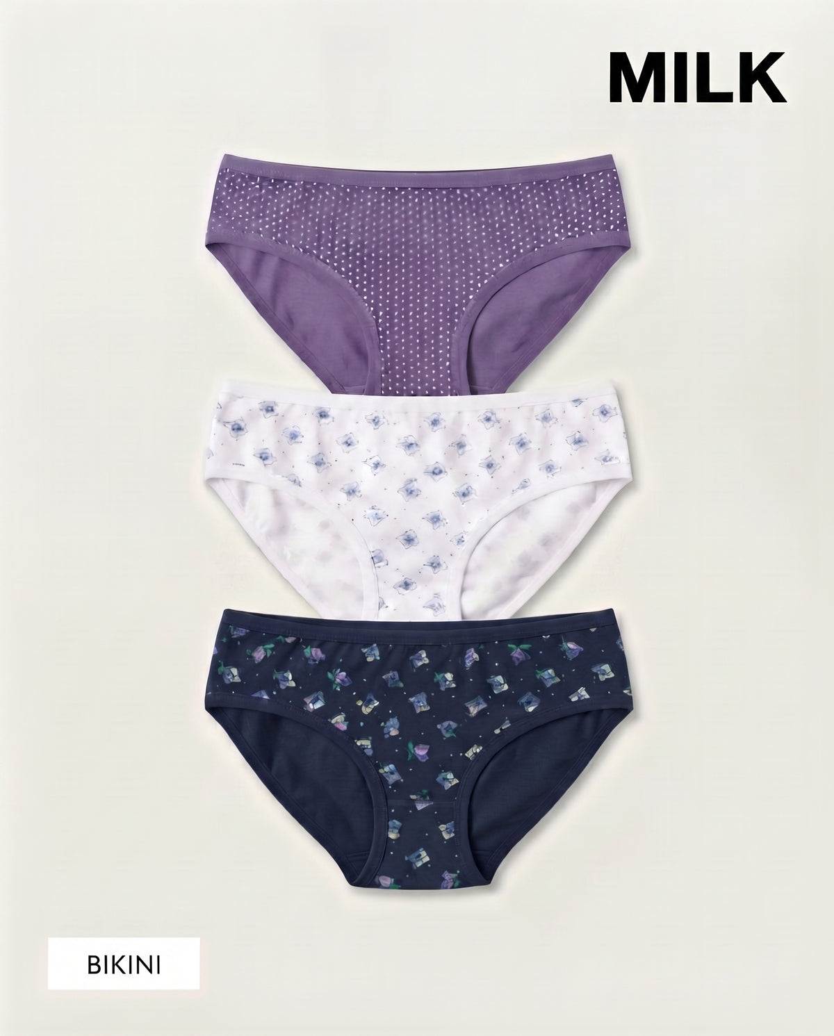 Milk Women’s Bikini Brief 3Pc