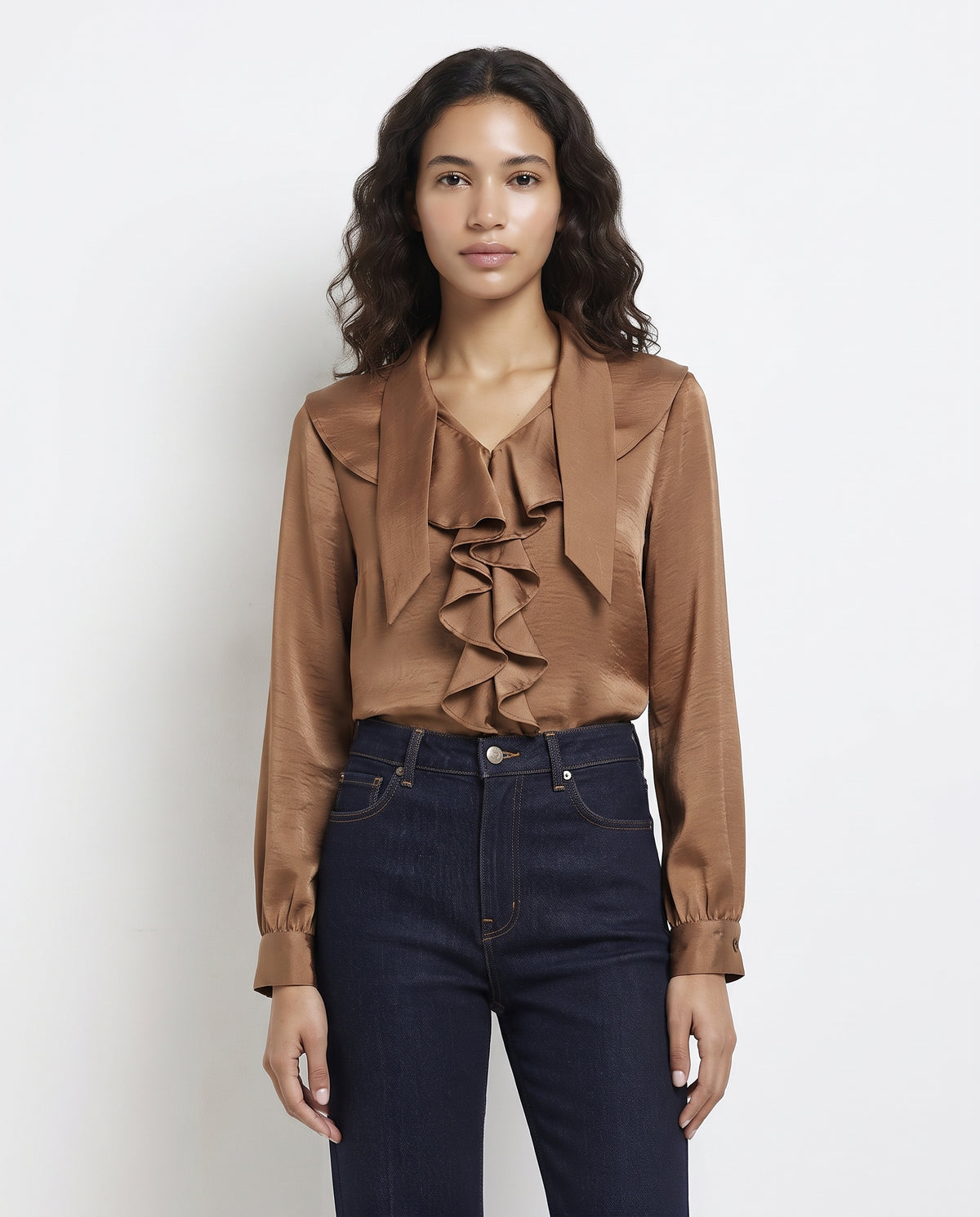 Women  Satin Casual Blouse