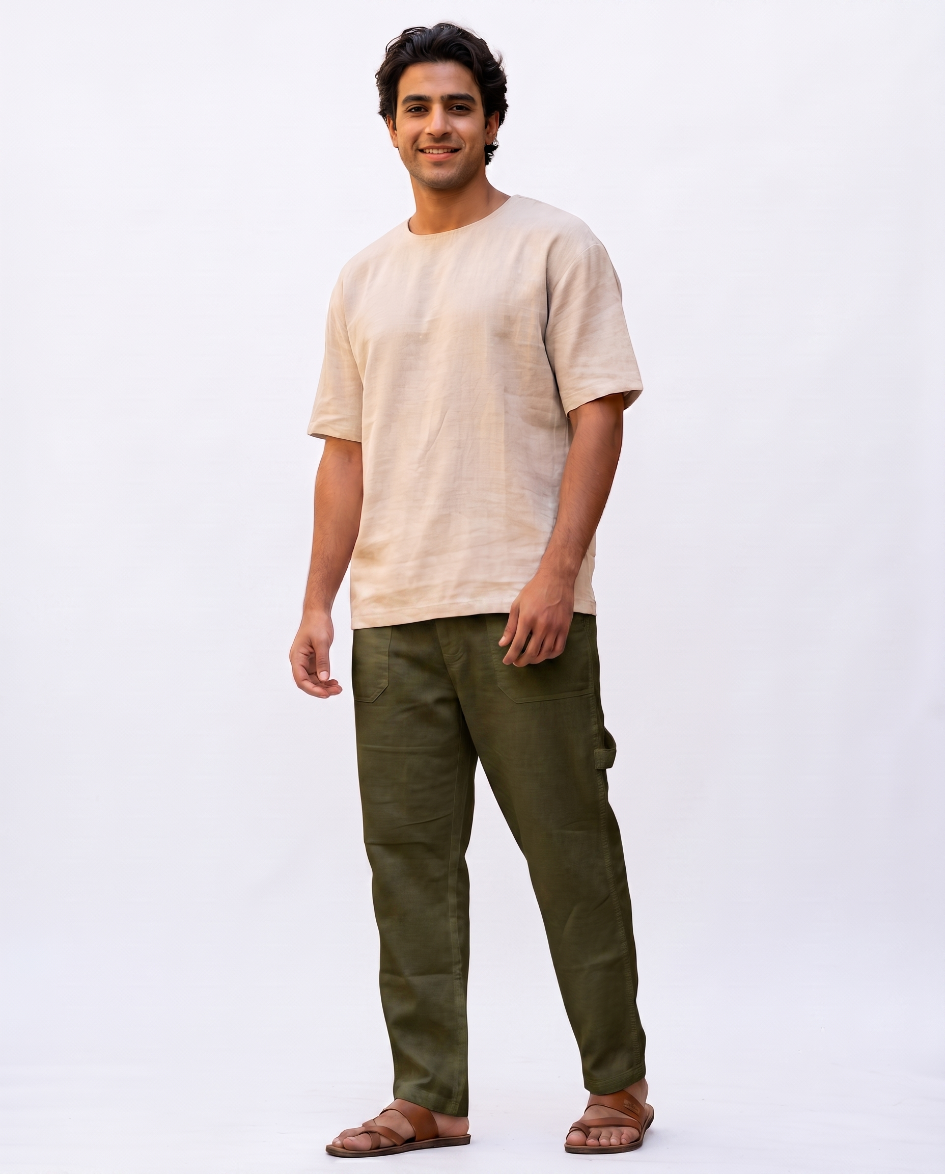 Men Linen Casual Pant