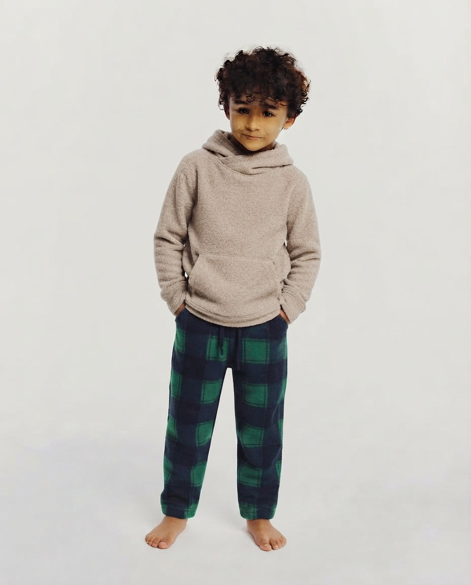 Boys Plaid Sweatpant
