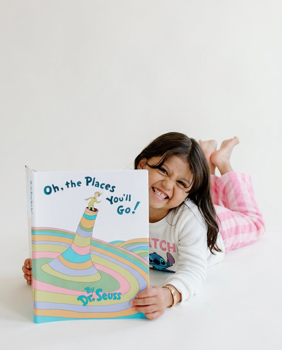 Girls Printed Stitch Pyjama W/Stripped Pant