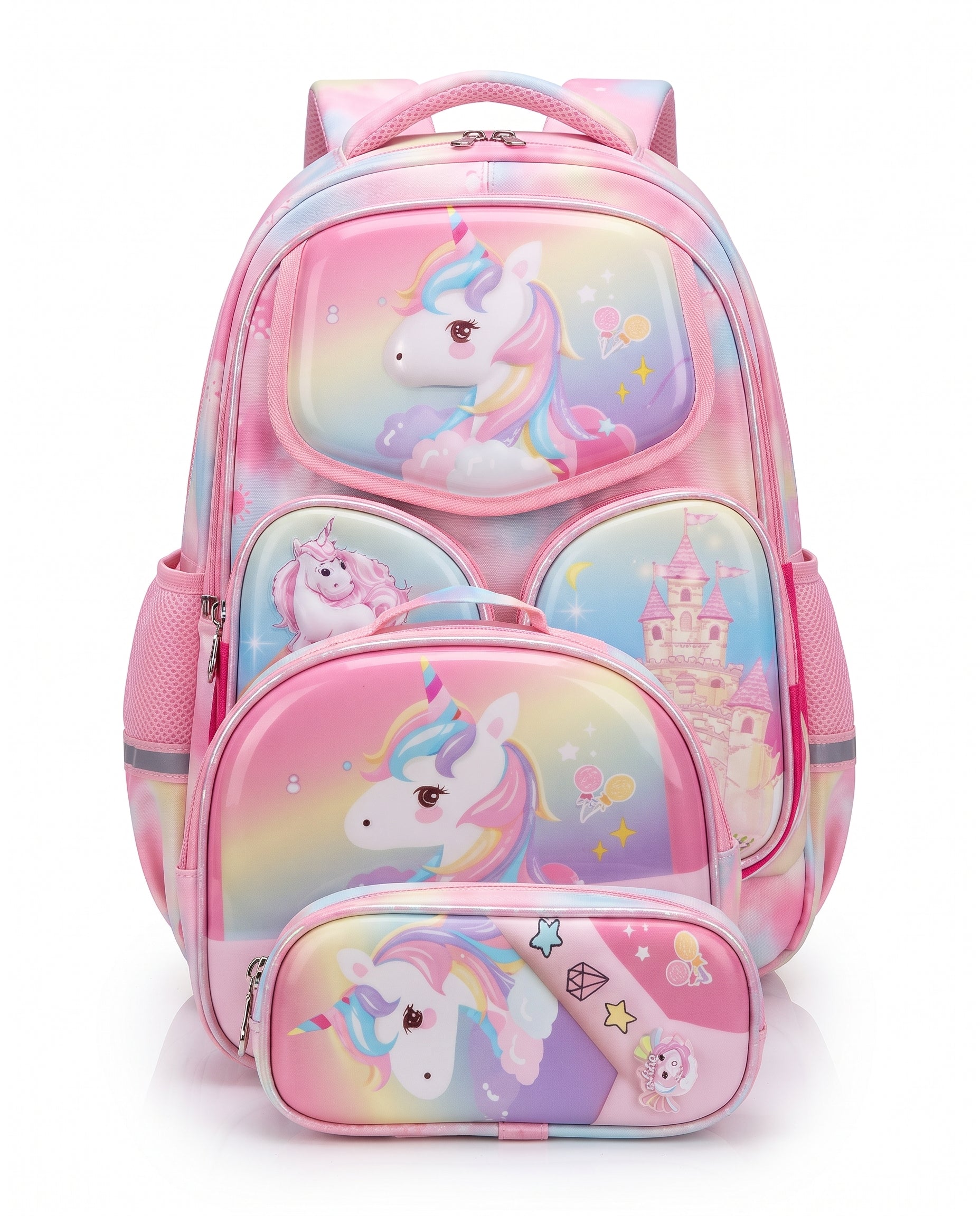 School Back Bagpack 3Pc