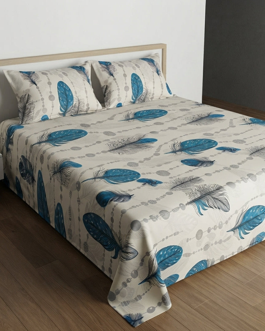 Cotton Flat Sheet Set 3pc 240*260CM
