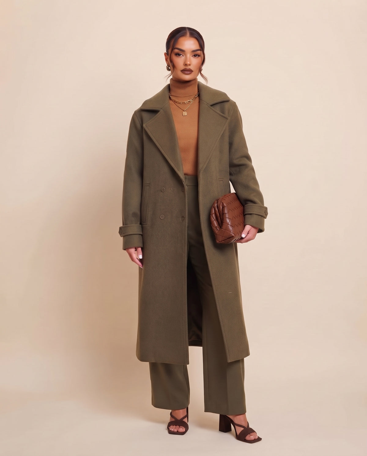 Women Gogh Coat W/2 Pockets