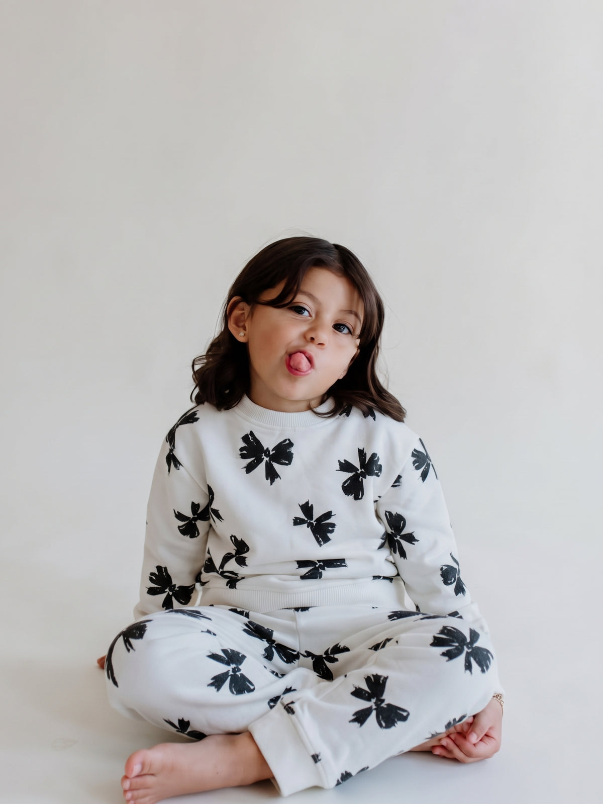 GIRLS PRINTED PYJAMA ROUND NECK