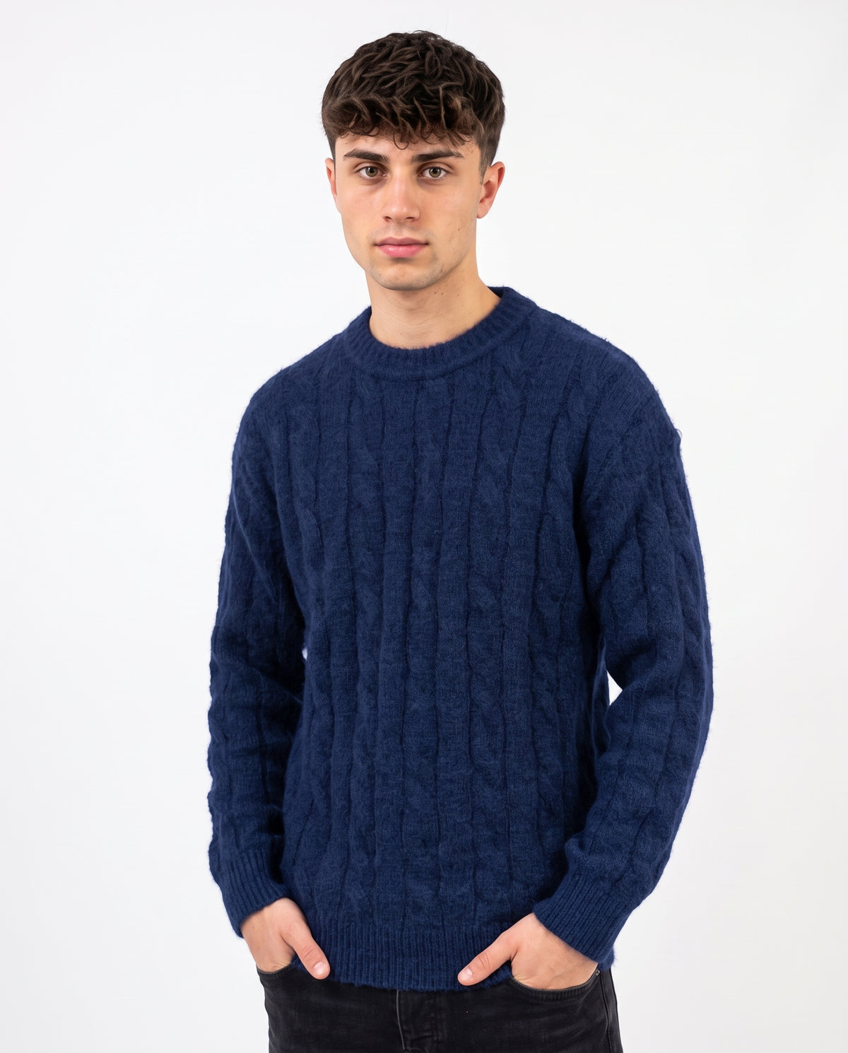 Men Mohair Pullover