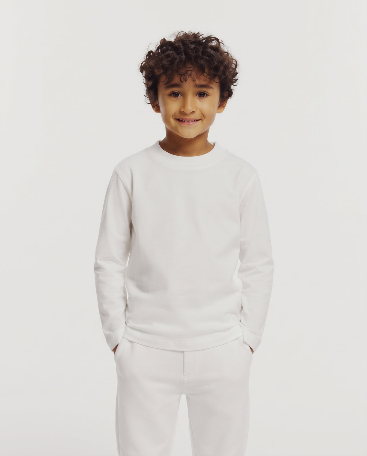 Boys Plain Long Sleeves T-Shirt