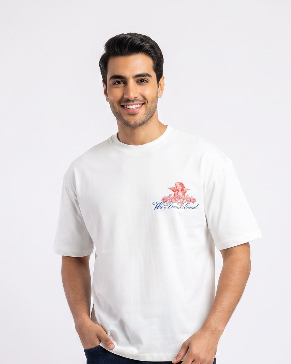 Men Printed We Float Half Sleeves T-shirt