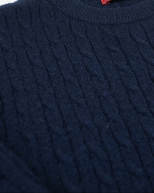 Women Stripped Mohair Pullover