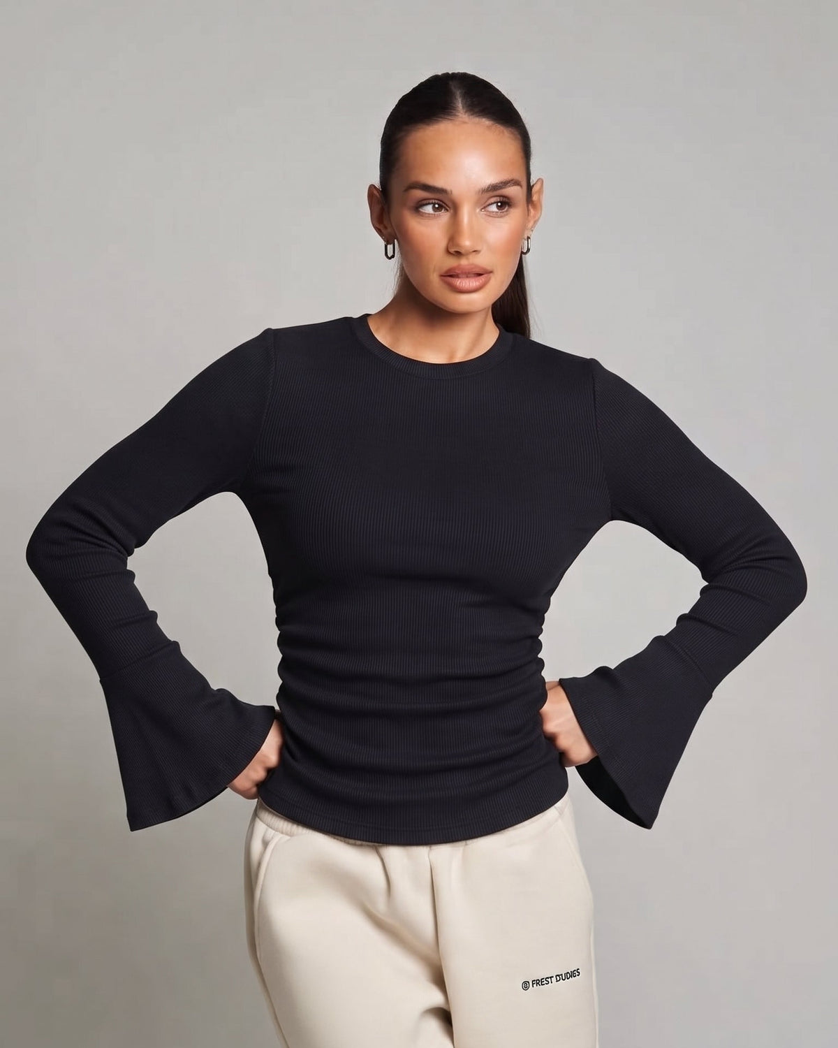 Women Plain Long Sleeves T-Shirt