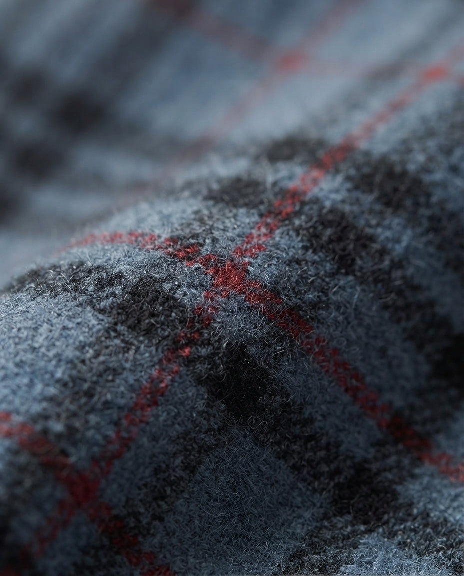 Men Woven Plaid Pant