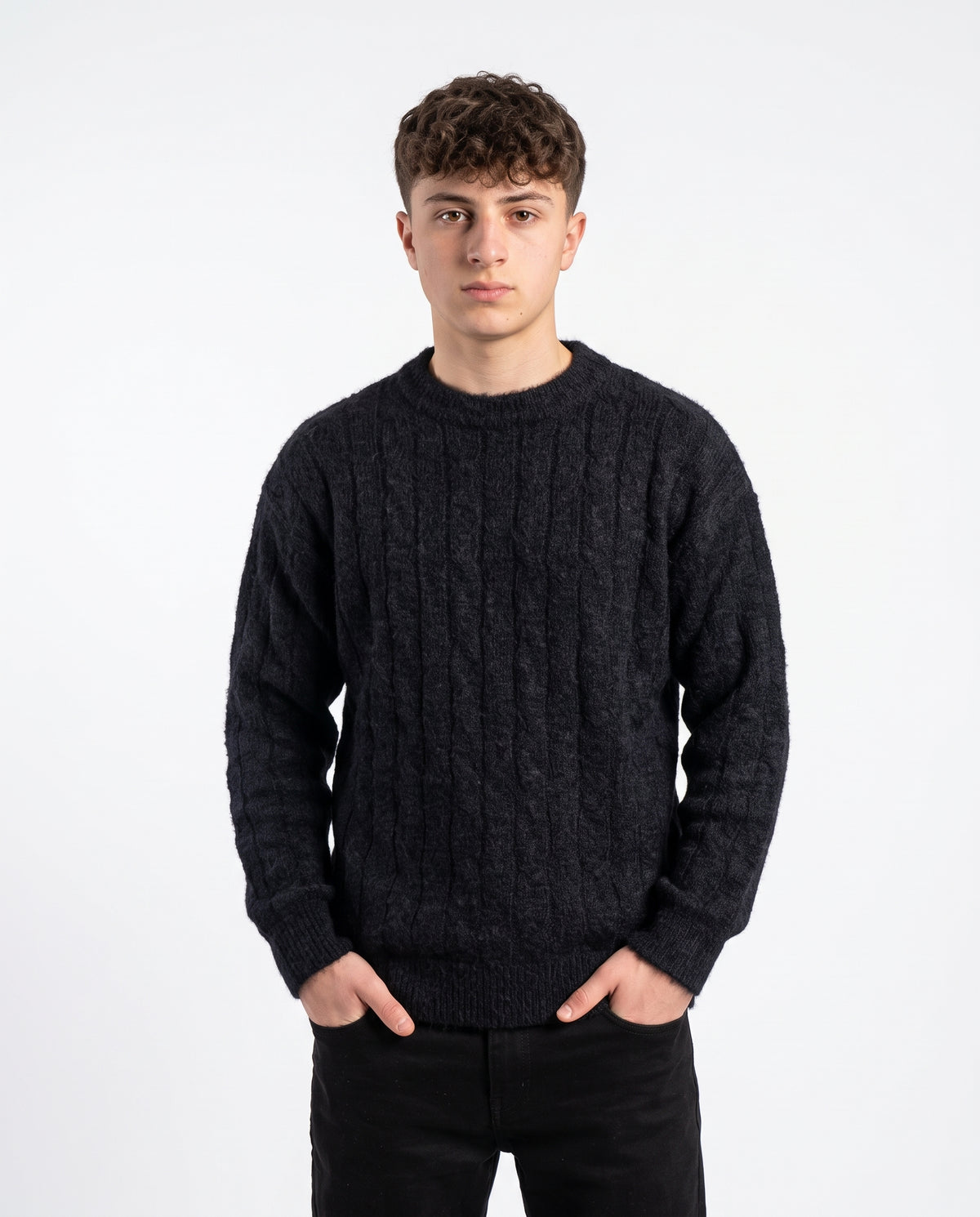 Men Mohair Pullover