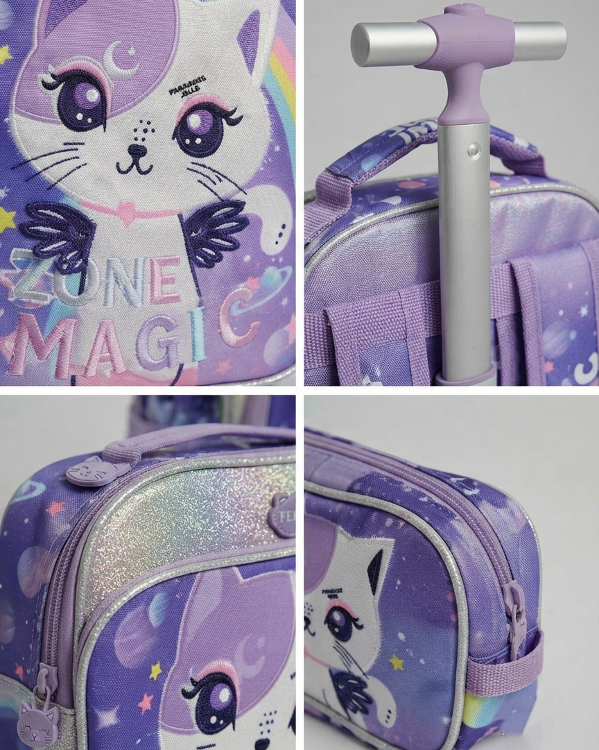 Trolley School Backpack Unicorn 3pc