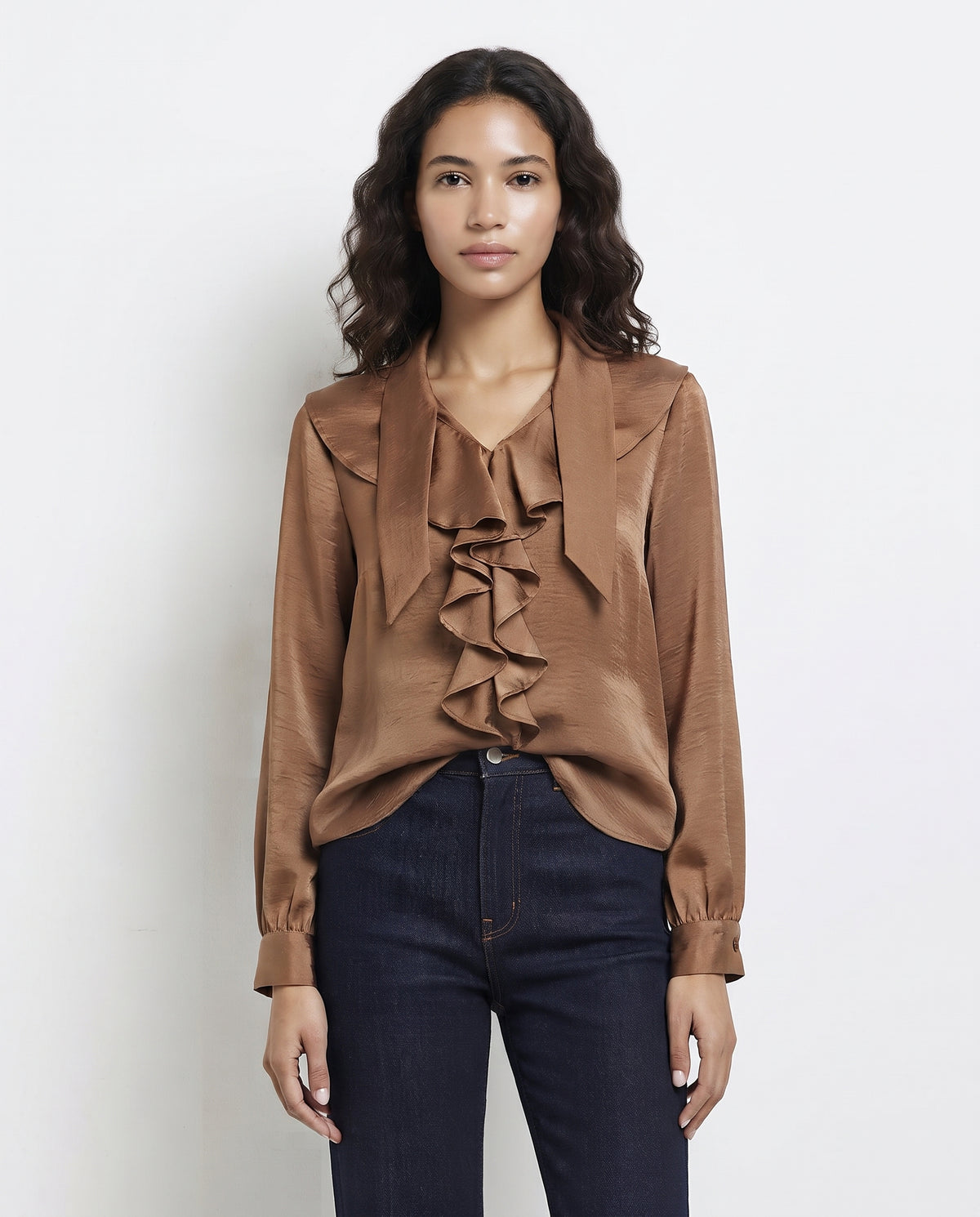 Women  Satin Casual Blouse