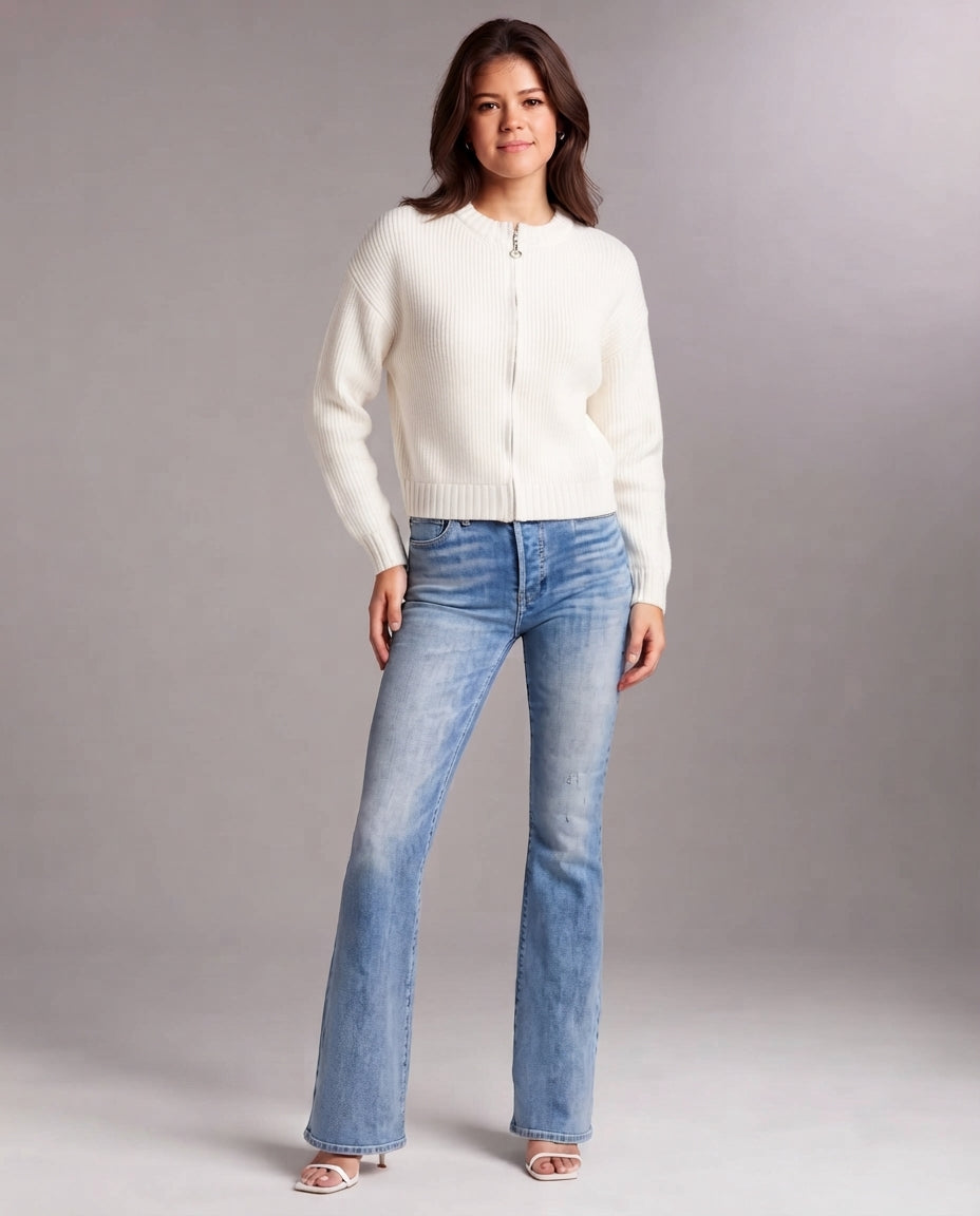 Women Pullover with Zipper