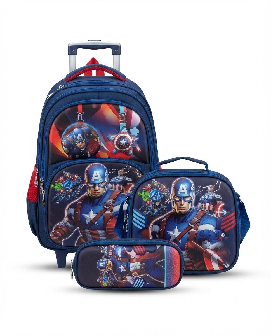Trolly School Bag 4pc