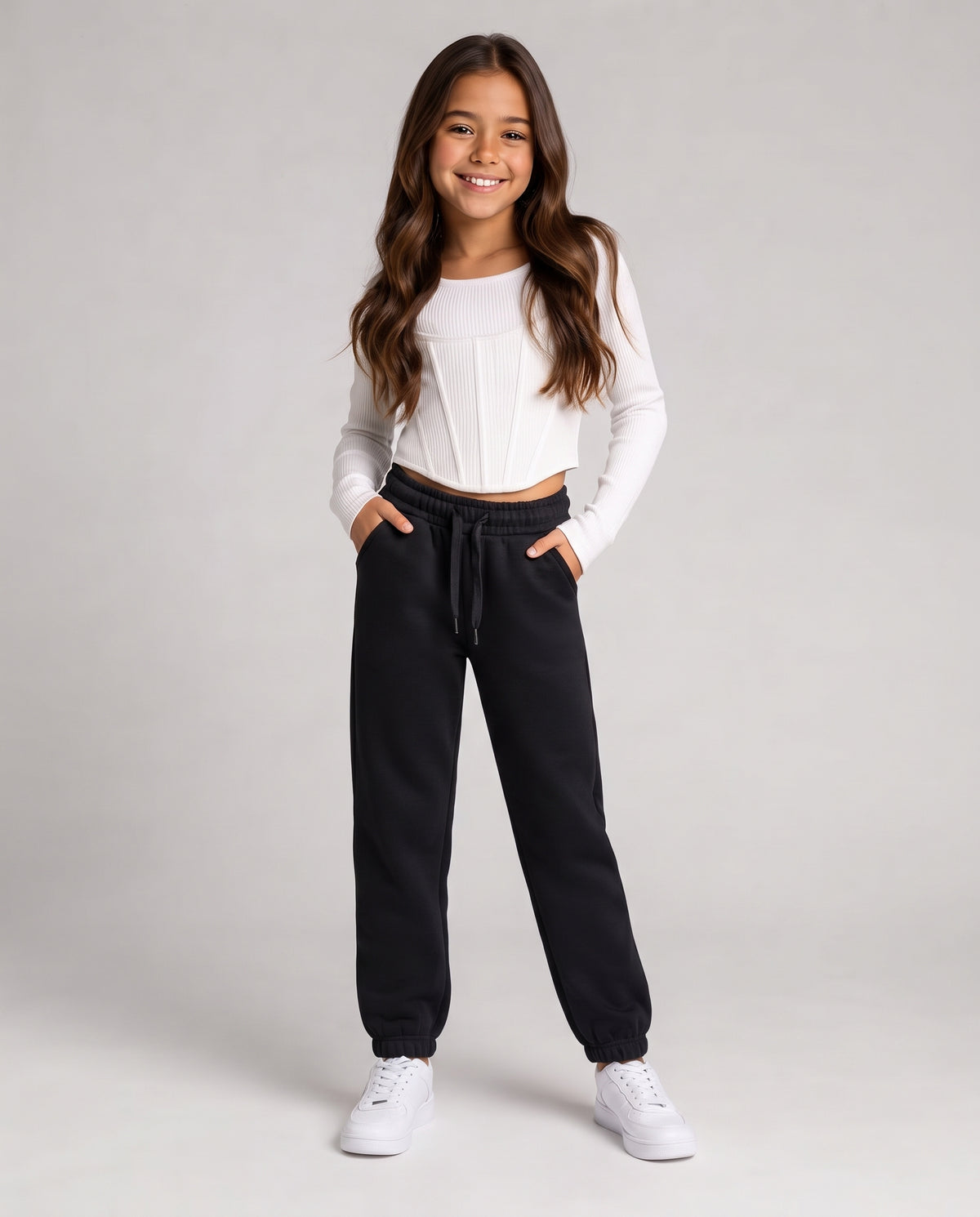 Girls Plain Sweatpant