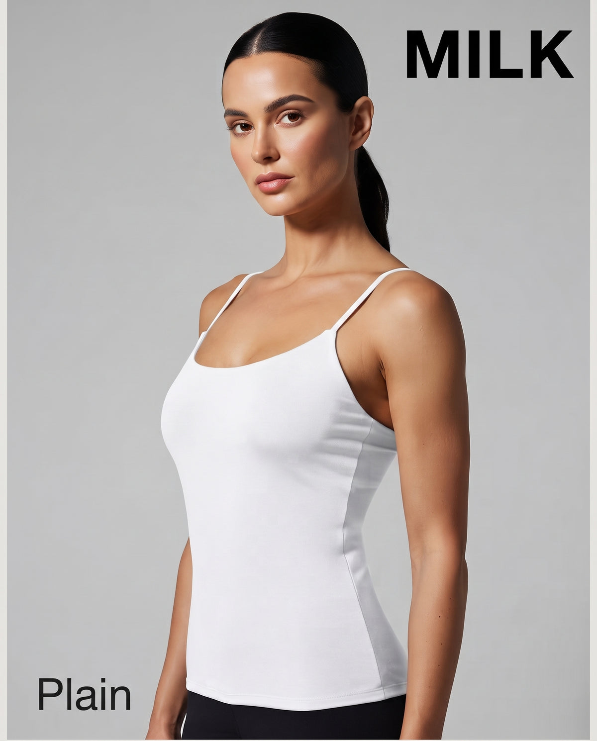 Women Plain Sleevles T-Shirt