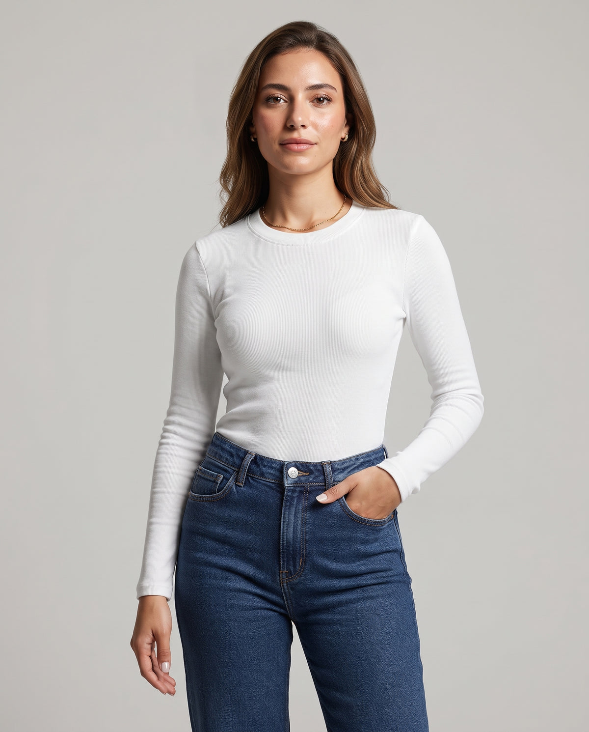 Women Plain Long Sleeves T-Shirt