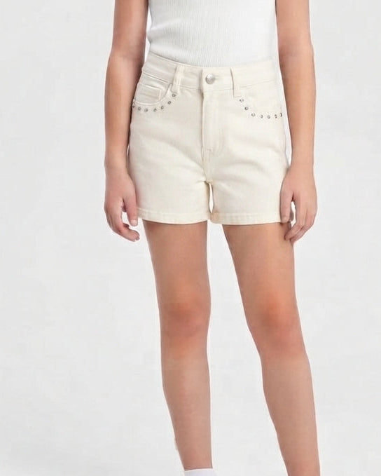 Girls Gabardine Short W/5Pocket