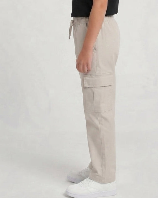 Boys Gabardine Pant Cargo Fit