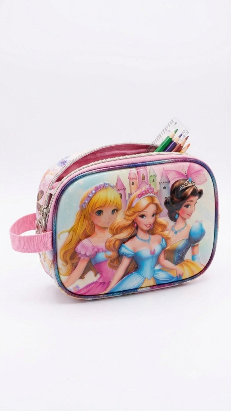 Girls Princess 3-Piece School Backpack Set