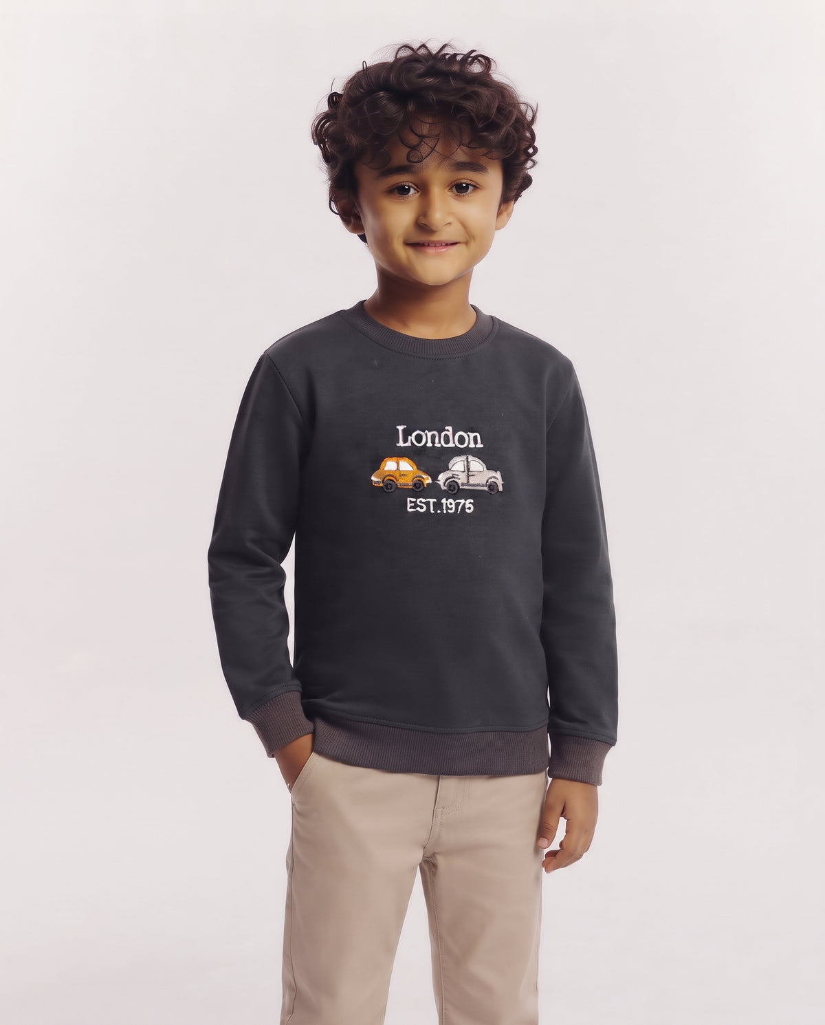 Boys Long Sleeves Embroided T-Shirt