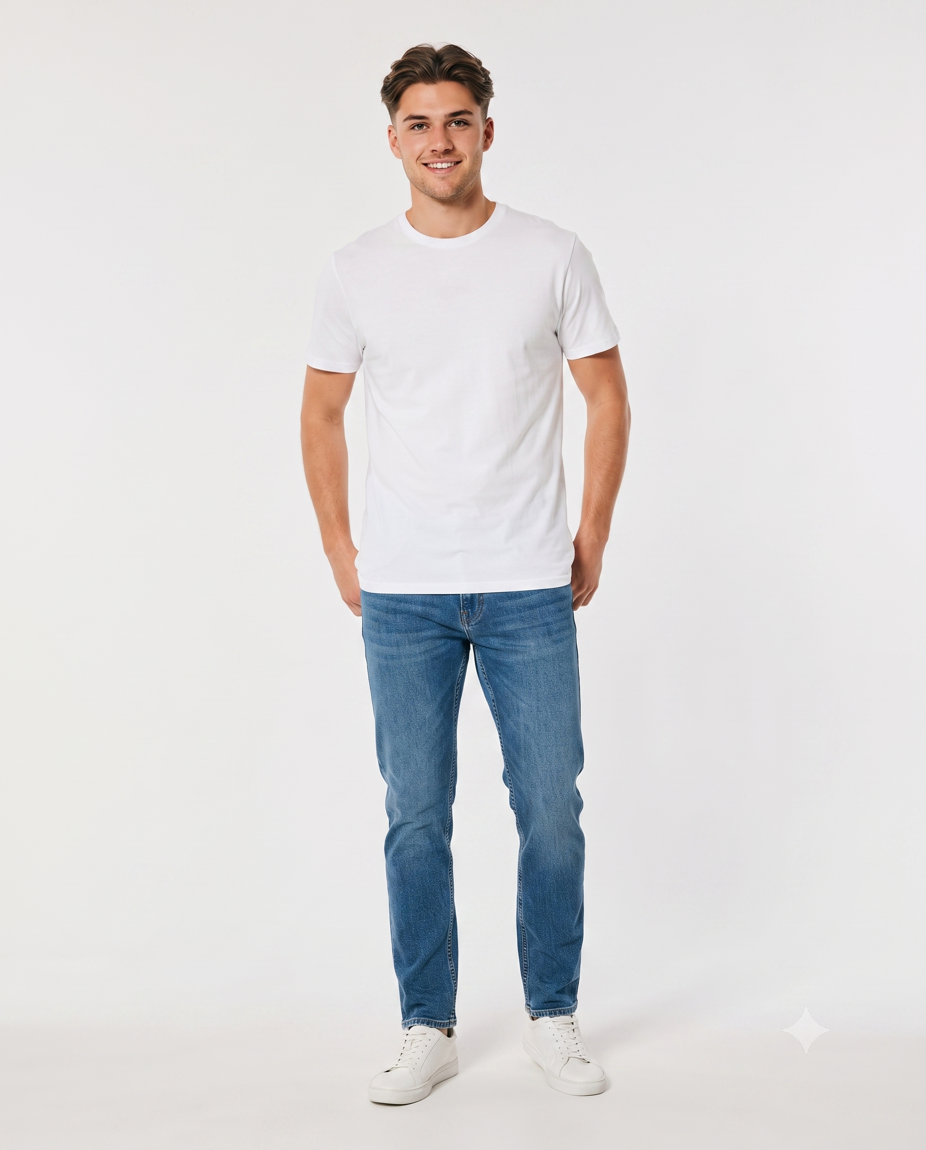 Men Plain Half Sleeves T-shirt
