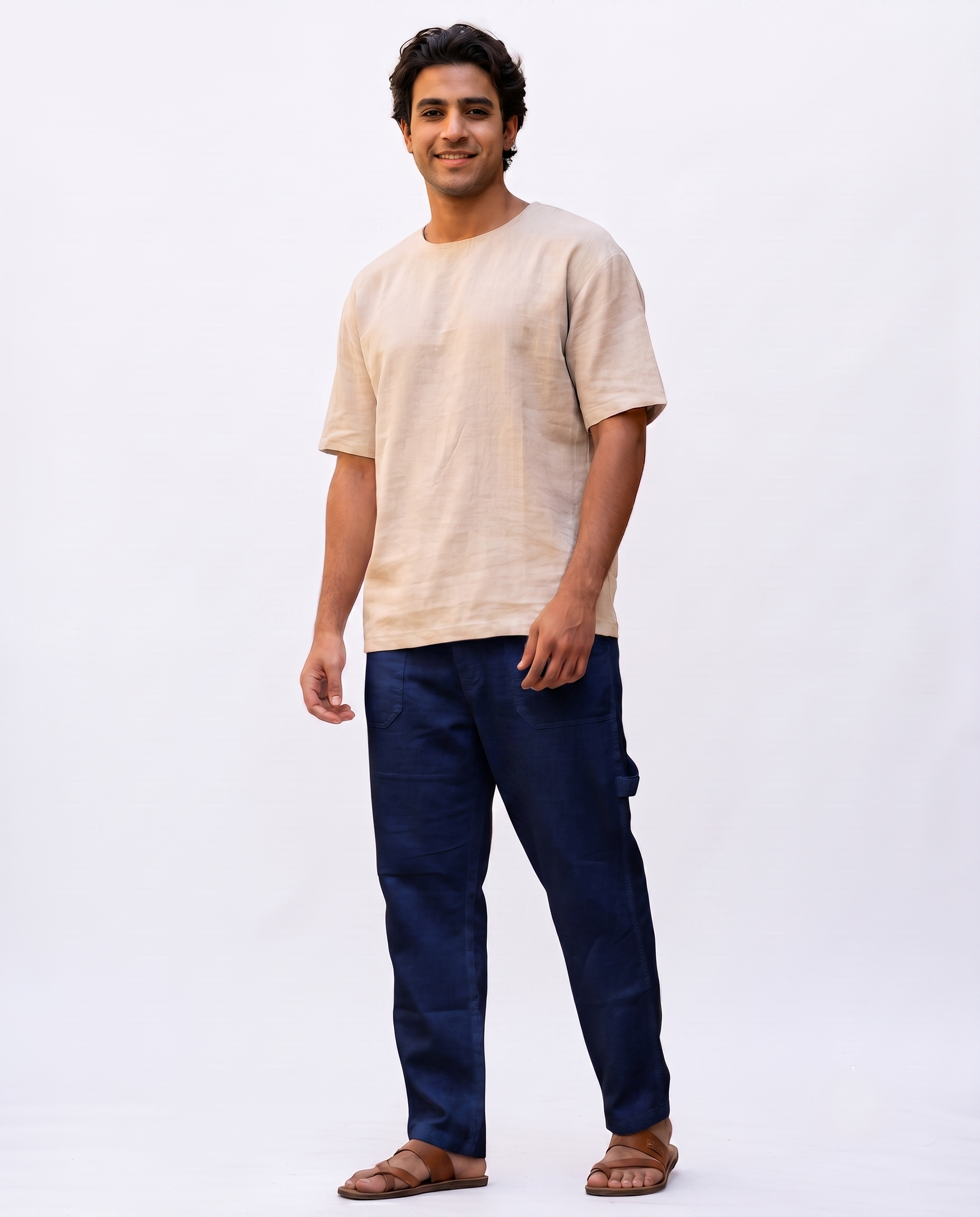 Men Linen Casual Pant