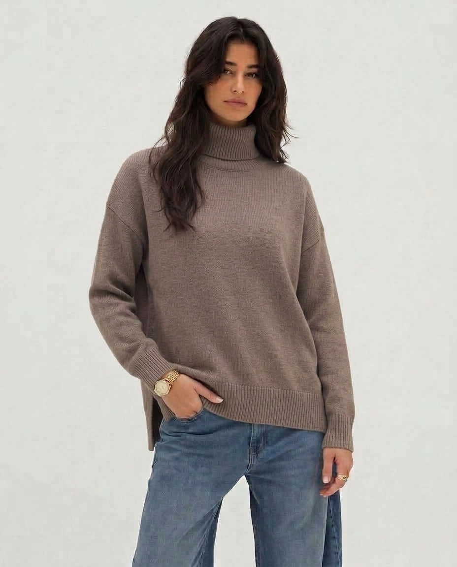Women High Cool Neck Pullover