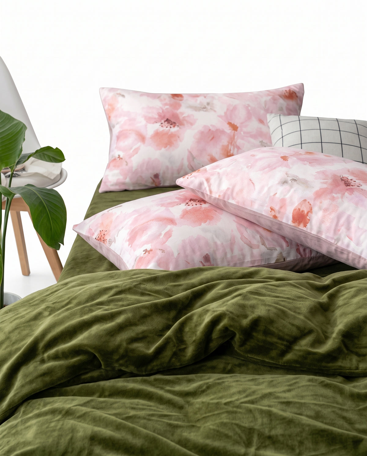 Double-Sided Fiber Quilt Set & Pillowcase