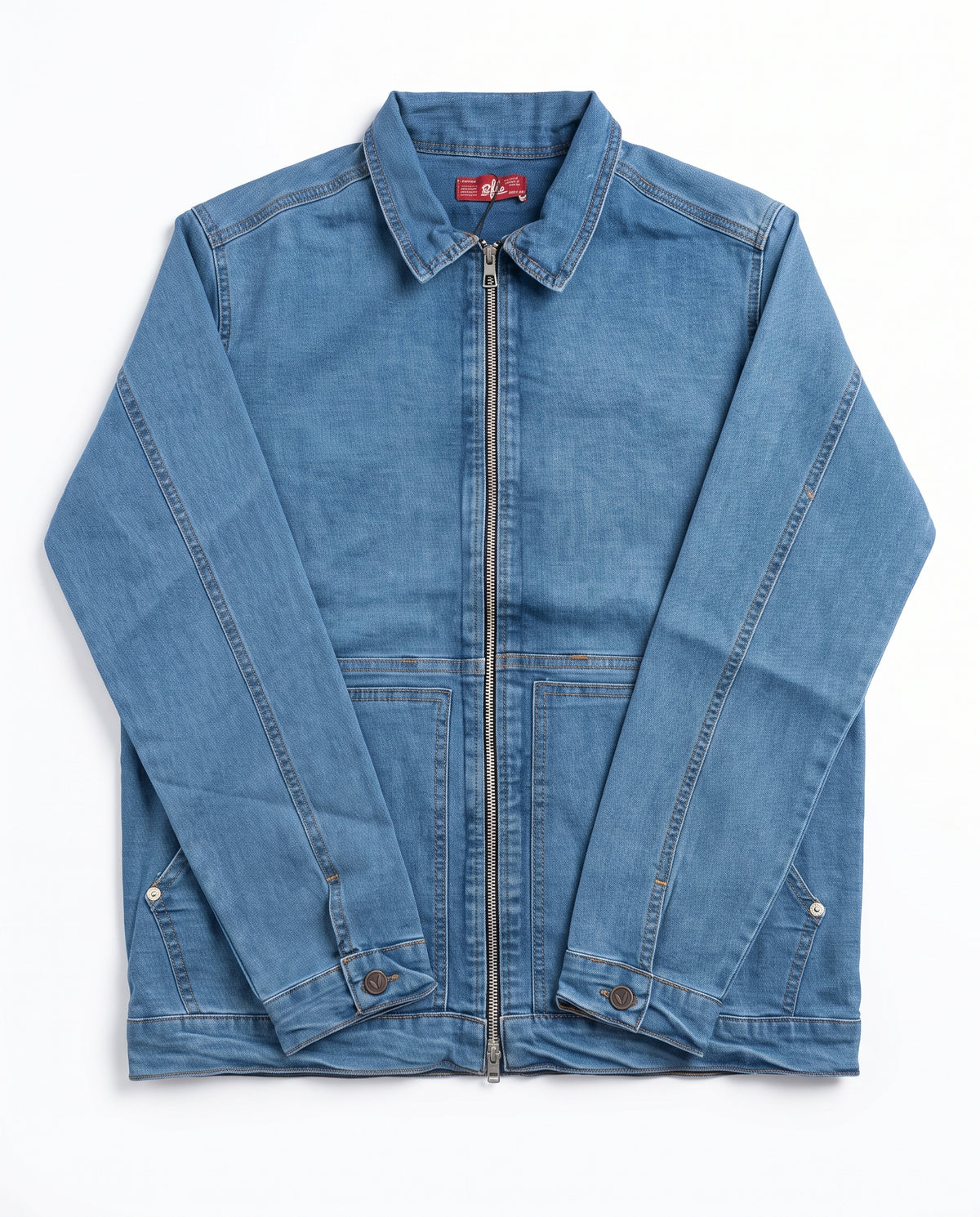 Men Jeans Jacket W/2Pocket&Zipper